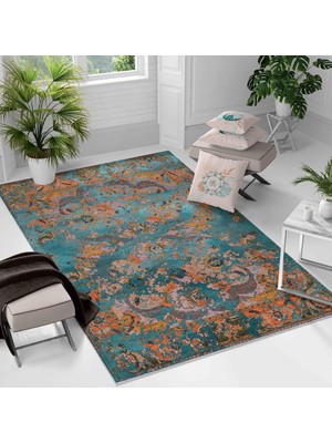 Kaymaz Taban Yıkanabilir Halı – Mutfak, Salon, Yatak Odası Için Modern Dijital Baskı Halı