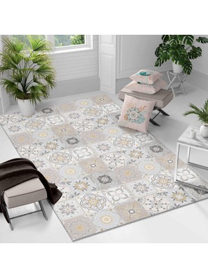 Kaymaz Taban Yıkanabilir Halı – Mutfak, Salon, Yatak Odası Için Modern Dijital Baskı Halı