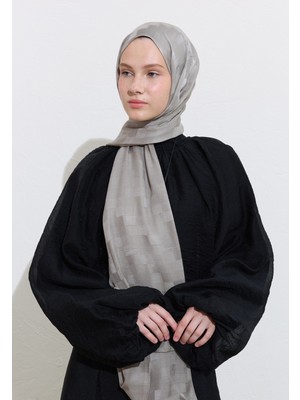 Fresh Scarfs Nori Ipek Jakar Şal Sıcak Gri