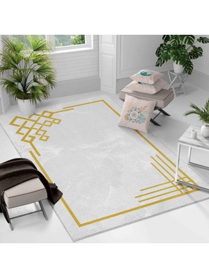 Kaymaz Taban Yıkanabilir Halı – Mutfak, Salon, Yatak Odası Için Modern Dijital Baskı Halı