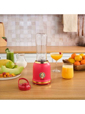 Karaca Retro Personal Kişisel Smoothie Blender Red