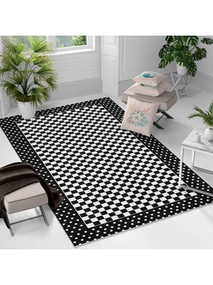Kaymaz Taban Yıkanabilir Halı – Mutfak, Salon, Yatak Odası Için Modern Dijital Baskı Halı