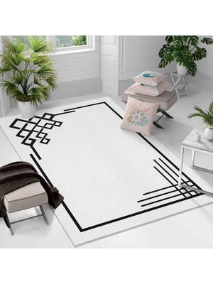 Kaymaz Taban Yıkanabilir Halı – Mutfak, Salon, Yatak Odası Için Modern Dijital Baskı Halı (SLNHAL168)