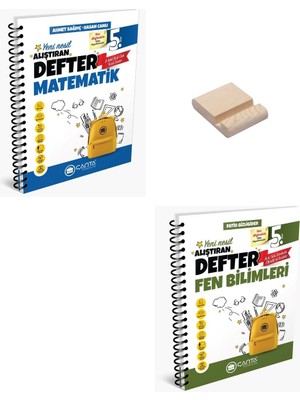 Çanta Yayınları 5. Sınıf Matematik ve Fen Bilimleri Alıştıran Defter + Telefon Tutucu