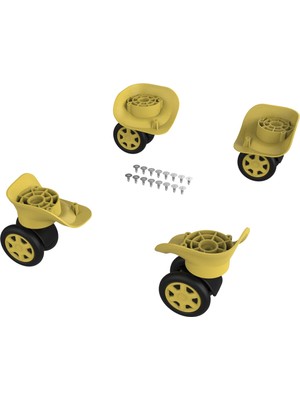 Keo-Plus Abs Valiz Tekerleği Çift Teker Sarı Renk