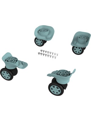 Keo-Plus Abs Valiz Tekerleği Çift Teker Turkuaz Renk