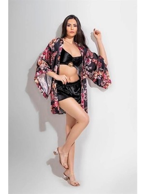 Secret Sita Arias Closet 3lü Şort Takımı Desenli