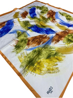 Koza Kristal 0152 Pastel Turuncu Eşarp