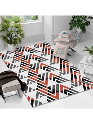 Kaymaz Taban Yıkanabilir Halı – Mutfak, Salon, Yatak Odası Için Modern Dijital Baskı Halı