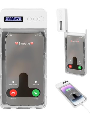 UmoTech Zaman Ayarlı Taşınabilir Telefon Kilit Kutusu Hafif Şarjlı Öz-Disiplin ile Dikkat Dağıtıcıları Unutun