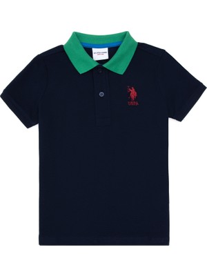 U.S. Polo Assn. Erkek Çocuk Lacivert Polo Yaka Tişört 50307156-VR033