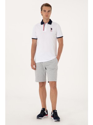 U.s. Polo Assn. Erkek Gri Melanj Şort (Örme) 50305834-VR086