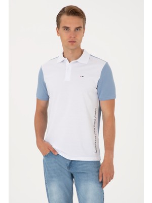 U.S. Polo Assn. Erkek Regular Fit Mavi Polo Yaka Tişört 50306790-VR036
