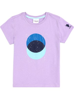U.S. Polo Assn. Erkek Çocuk Lila Bisiklet Yaka Tişört 50307292-VR034