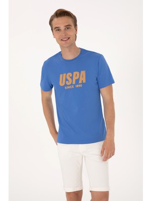 U.S. Polo Assn. Erkek Regular Fit Bisiklet Yaka İndigo Tişört 50306966-VR028
