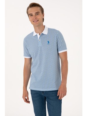U.S. Polo Assn. Erkek Regular Fit Beyaz Polo Yaka Tişört 50300366-VR013