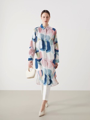 Lcwaıkıkı Classic Karişik Desenli Kadın Gömlek Tunik