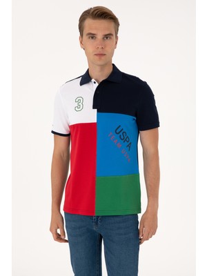 U.S. Polo Assn. Erkek Regular Fit Kobalt Mavi Polo Yaka Tişört 50300154-VR077