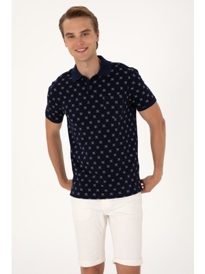 U.S. Polo Assn. Erkek Regular Fit Lacivert Polo Yaka Tişört 50300379-VR033