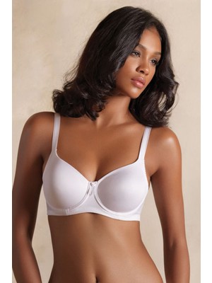 Beyaz  Toparlayıcı Desteksiz Tek Sütyen 1950 Yeni