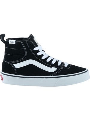 Vans Ashwood Hi Decon Siyah Kadın High Sneaker Kauçuk Tabanlı Tekstil Malzeme ile Şık Tasarım