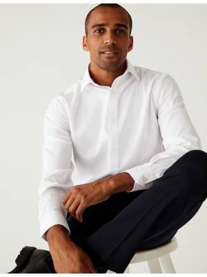 Marks & Spencer Saf Pamuklu Regular Fit Gömlek