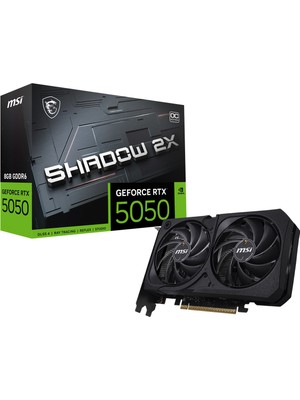 MSI VGA GeForce RTX 5050 8G SHADOW 2X OC RTX5050 8GB GDDR6 128B DX12 PCIE 5.0 X16 (3XDP 1XHDMI)