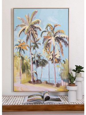 The Mia Palm Kanvas Tablo 80X120 cm TBL0086