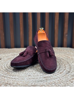 Içi Naturel Deri Dışı Süet Loafer Ayakkabı M1250