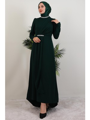 Giza Store Liya Tesettür Elbise Zümrüt