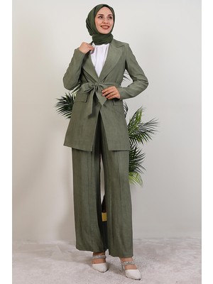 Giza Store Başak Pantolonlu Takım Soft Yeşil