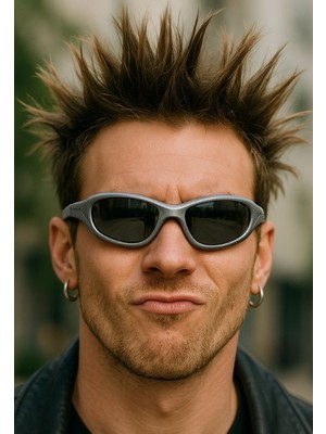 Crayz Güneş Gözlüğü Gri Çerçeve Parlak Cam Uv 400 Korumalı Ce Sertifikalı Güneş Gözlüğü