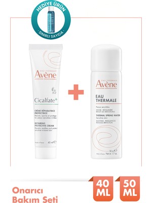 Avene 50 ML Onarıcı ve Yatıştırıcı Bakım Seti Hassas Ciltler İçin Krem ve Termal Su