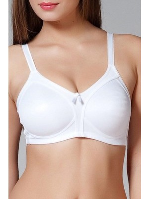 1910 Kadın Dolgusuz Balensiz Toparlayıcı Sütyen Beyaz Renli