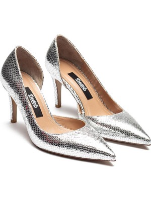 Dedos Kadın Klasik Düz Stiletto Sivri Burun Açık Topuklu Ayakkabı 4300