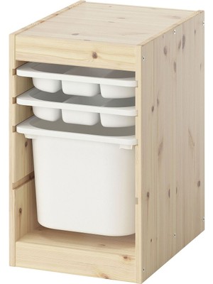 Saklama Ünitesi, Çam-Beyaz, 32X44X52 cm