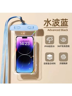 Tüm Cihazlar ile Uyumlu Su Geçirmez Telefon Kılıfı Deniz Havuz Su Altı Çekim Waterproof Ip Askılı Şeffaf Kılıf Apple Samsung Xiaomi Huawei Honor