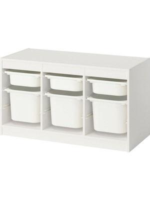 Saklama Ünitesi, Beyaz, 99X44X56 cm