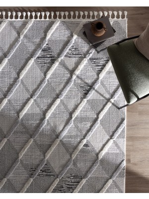 Madame Coco Coleus Halı - Gri - 120X180 cm