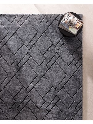 Madame Coco Arlette Halı - Antrasit - 155x225 cm