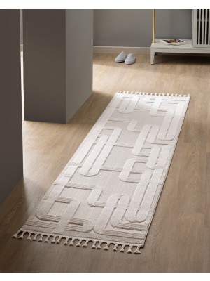 Madame Coco Toulon Halı - Bej - 80x300 cm