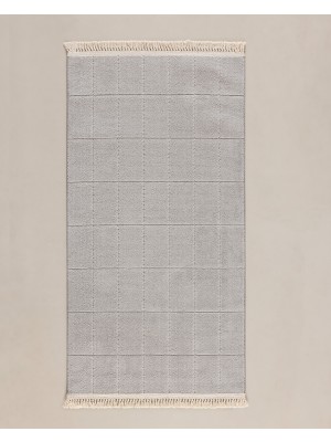 Madame Coco Crochet Halı - Gri - 80x150 cm