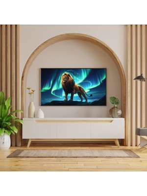 Hayvan Figürlü Asil Aslanlı Pvc 60X90 cm Çerçevesiz Tablo 17