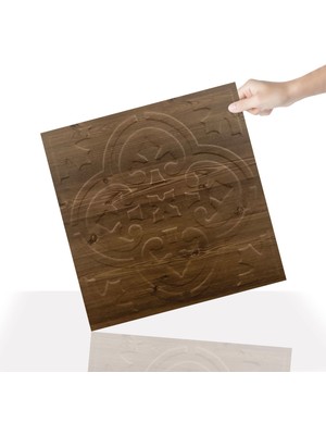 3 Boyutlu Duvar Paneli Kabartmalı Solo Desen Pvc 41X41 Cm/ 6 Adet /1 M² Antik