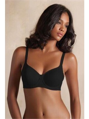Kadın Siyah Balenli Toparlayıcı Basic Sütyen 1950 Mdt