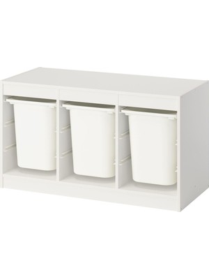 Saklama Ünitesi, Beyaz, 99X44X56 cm