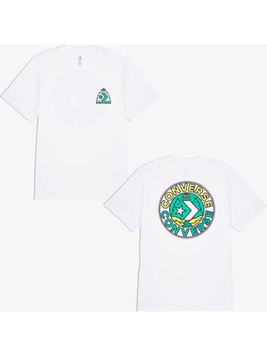 Converse Classic Erkek Baskılı Beyaz T-Shirt