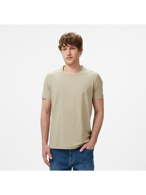 Nautica Erkek Bej Regular Fit T-Shirt
