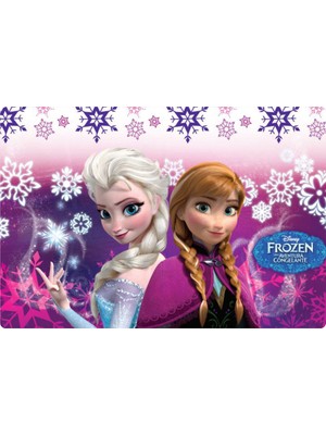 Deniz Parti Frozen Dikdörtgen Pasta Yenilebilir Resim Baskı 28x19 cm