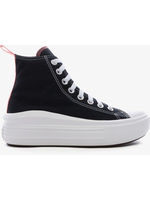 Converse Chuck Taylor All Star Move Canvas Platform Çocuk Siyah Sneaker
